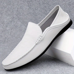 Men's Lightweight Faux Leather Loafer Shoes