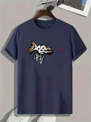 Creative Letters Print Men's Graphic T shirt for Summer