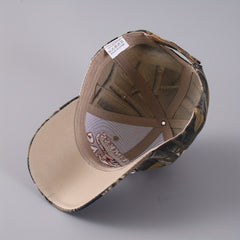 Camouflage Skull Embroidery Letter Baseball Cap Men's Duck Tongue Cap