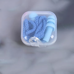 2pcs Soft Anti Noise Ear Plugs Waterproof Swimming Earplugs with Rope