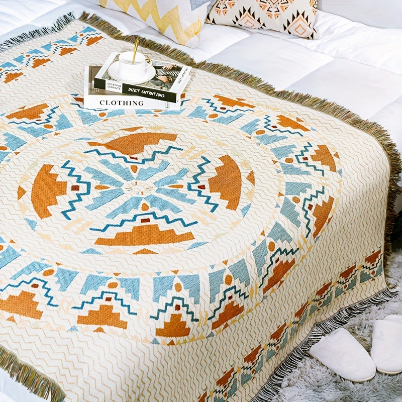 Ethnic Style Sofa Towel Lightweight Picnic & Beach Mat Cover