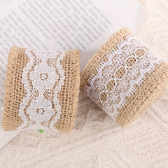 Jute Ribbon Roll Lace Styles Wedding Party Floral Supplies Gift Wrapping 2m
