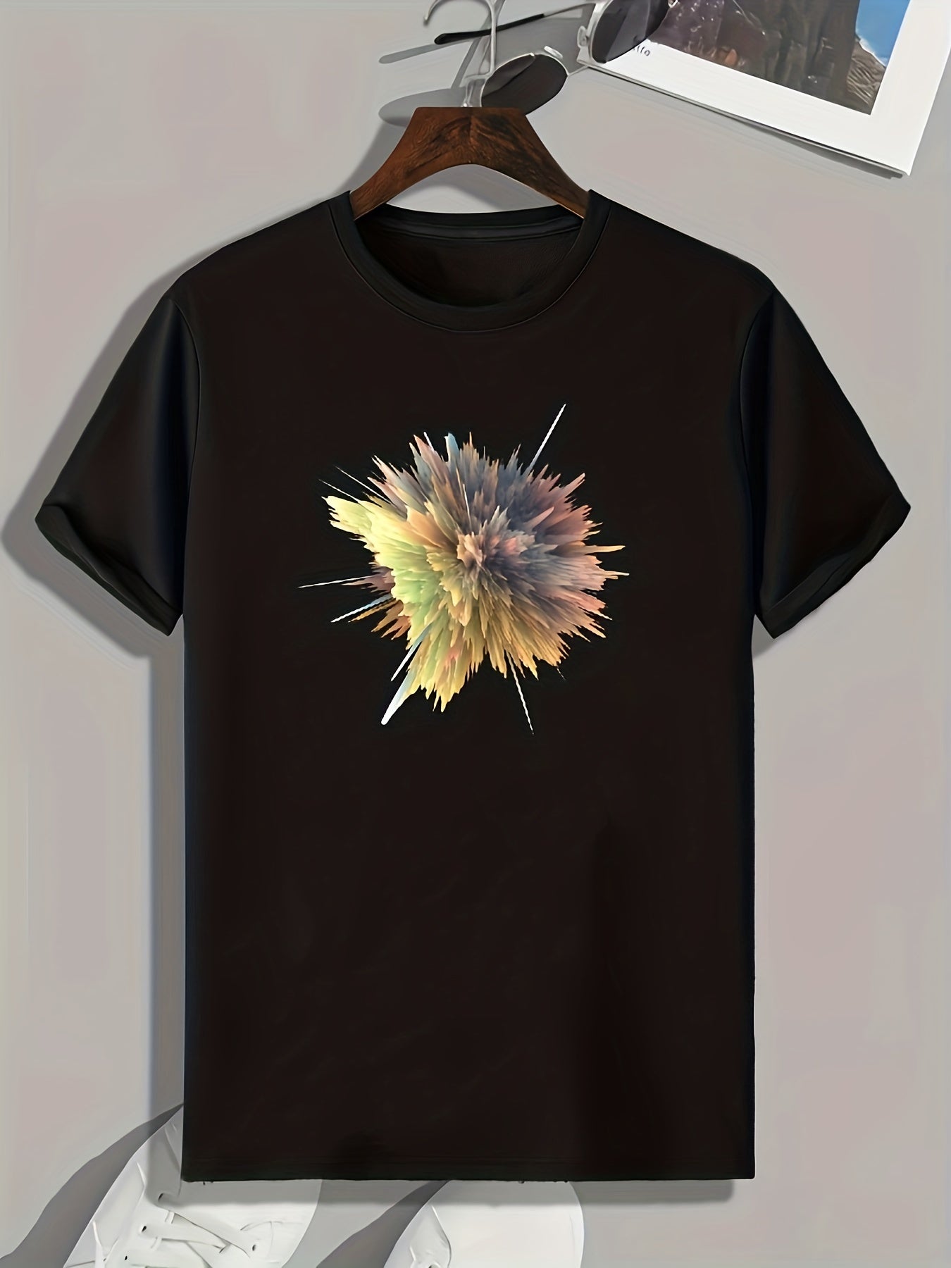 Artistic Painting Print Men's Graphic Tshirt Summer Casual Tee