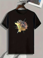 Artistic Painting Print Men's Graphic Tshirt Summer Casual Tee