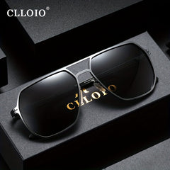 CLLOIO Men's High Photochromic Polarized Sunglasses Anti-glare Driving Glasses