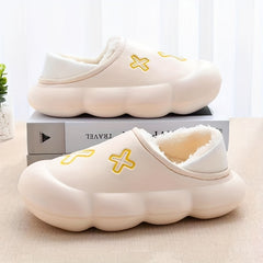 Women's Waterproof Warm Slippers Soft Bottom Non Slip