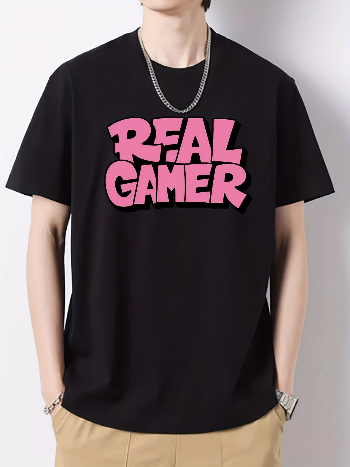 Men's Cotton Graphic Crew Neck Active T shirt Casual Comfy Tees