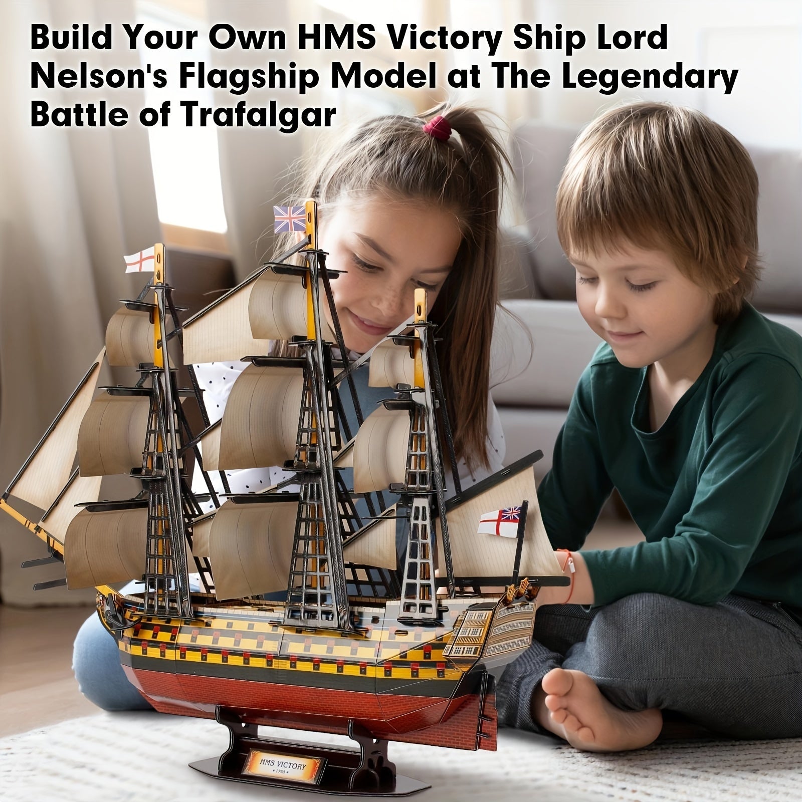 3D Puzzle Boat Model Royal Victory Diy Paper Model Toy