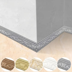 3D Foam Baseboard Waterstop Anti-collision Corner Decor