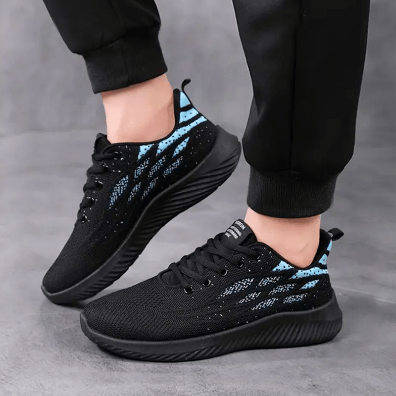 Men's Lace up Sneakers Athletic Shoes Breathable Running Basketball