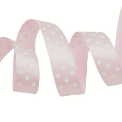 Polka Dot Printed Satin Ribbons 25mm 2 Yards Wedding Gift Wrapping Decoration