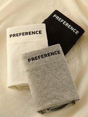 3pcs Letter Print Briefs Soft & Comfy Stretchy Intimates Panties