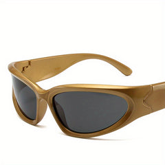 Wrap Around Sunglasses Y2K Style Eyewear UV Blocking