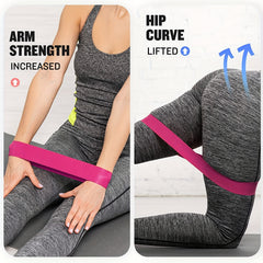 7pc Yoga Exercise Resistance Loop Bands w/ Storage Bag & Manual