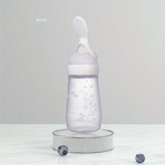 Silicone Baby Food Feeder Spoon 125ml with Soft Head Spoon Feeding