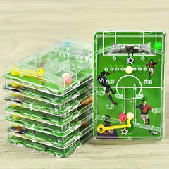12pcs Football Maze Puzzle Games Plastic Party Favors Soccer Ball Player Figures