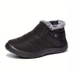 Waterproof Fleece Snow Boots Plus Size Warm Outdoor Boots