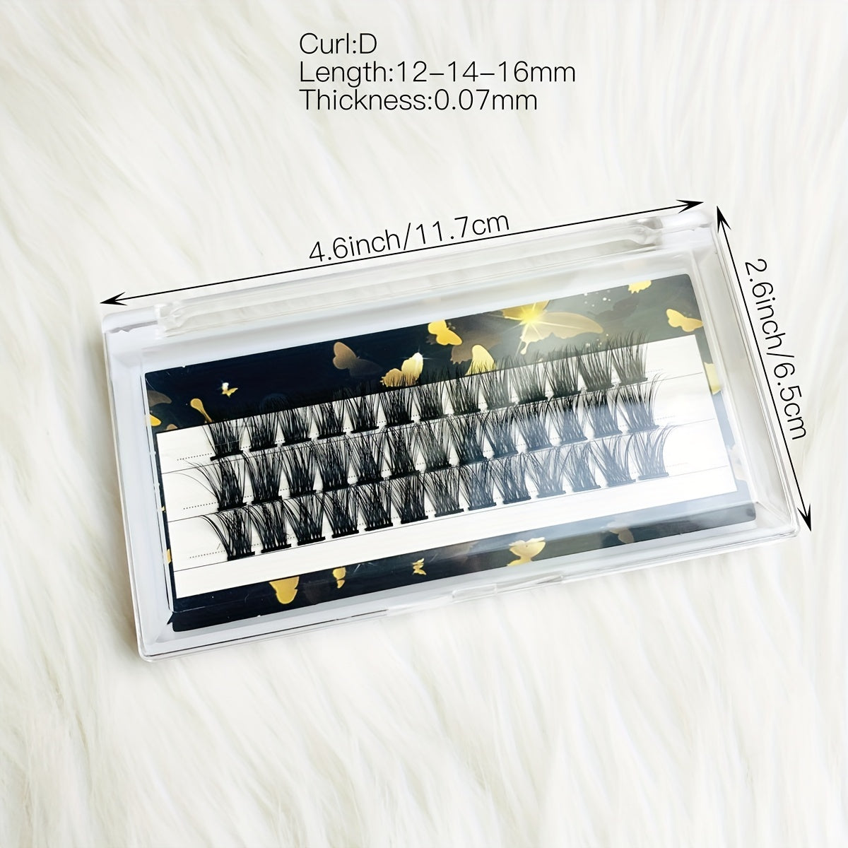 D Curl Volume Lash Clusters for DIY Extensions 100 Clusters 12 14 16mm Mix
