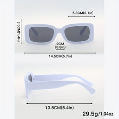Rectangle Sunglasses Anti Glare UV400 Sun Shades for Travel