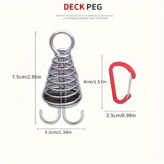 5pcs Octopus Wind Rope Fixed Buckles Wooden Board Deck Gap Fixed Nail