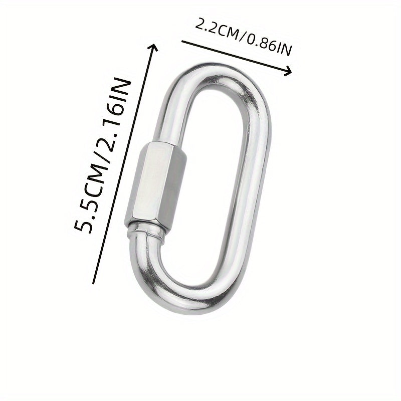 2 Pack Heavy Duty Climbing Carabiner Key Chain for Outdoor Activities