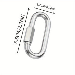 2 Pack Heavy Duty Climbing Carabiner Key Chain for Outdoor Activities