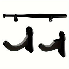 Acrylic Baseball Bat Wall Mounted Holder Stand Horizontal Display Rack Hanger