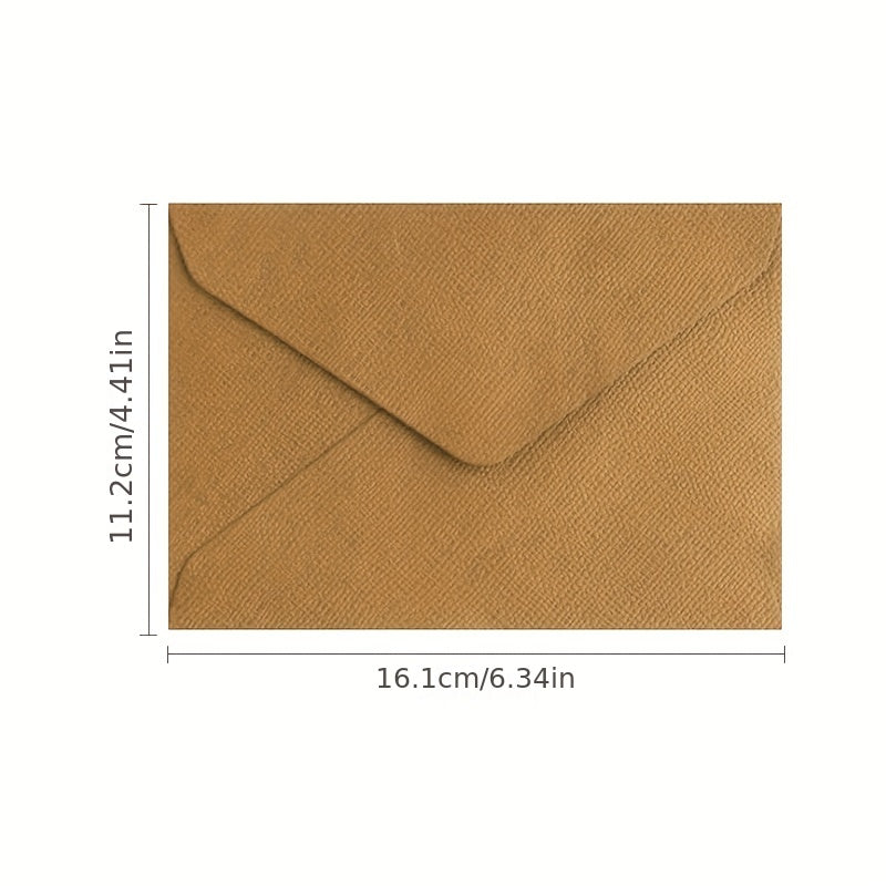 30PCS Vintage Woven Envelope Lovers' Confession Gift Postcard
