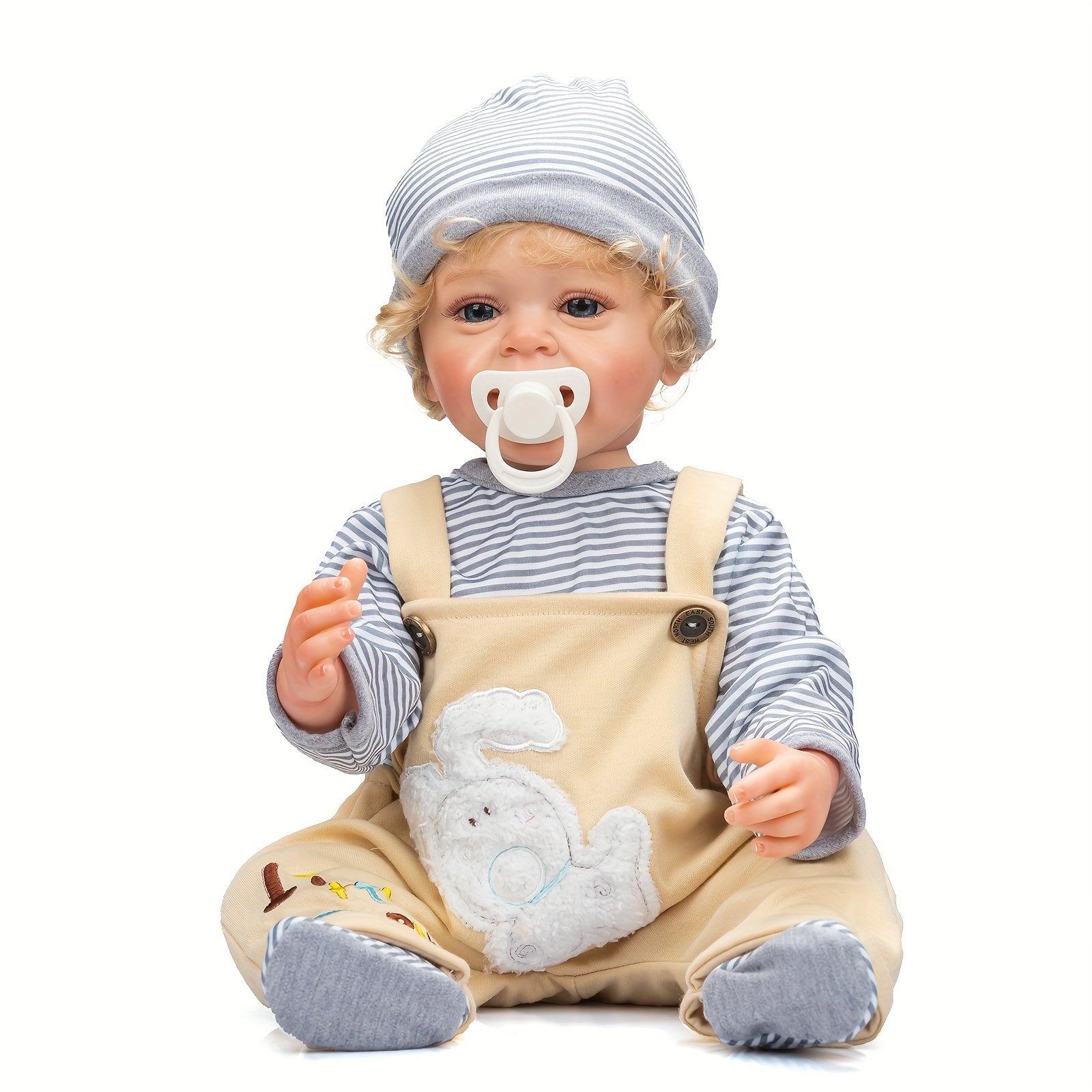 Rubber Boy Baby Doll Hair Simulation Play House Toy Gift