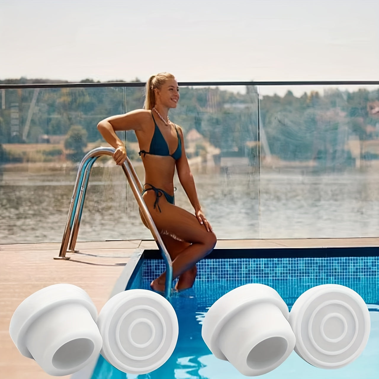 1pc Rubber Stopper For Swimming Pool Escalator Universal Plug Inflatable Plug