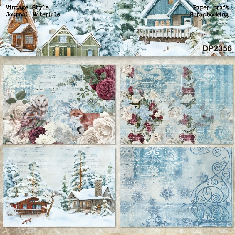 8 A5 Single Pattern DIY Scrapbook Paper Background Material Card