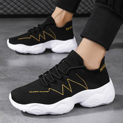 Women's Lace up Breathable Running Shoes Lightweight Sports Sneakers