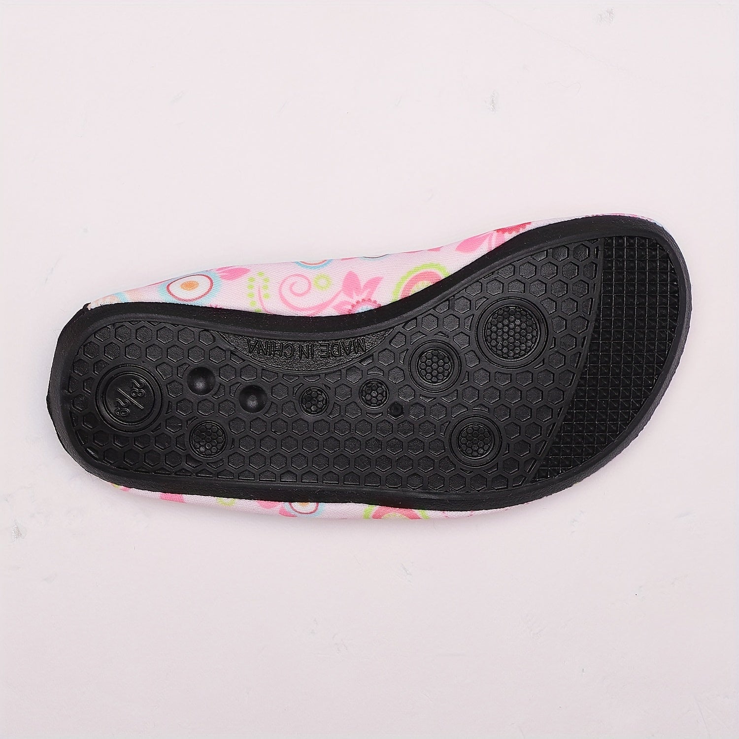 Cartoon Floral Barefoot Water Shoes for Girls | Quick Dry Lightweight Water Sock