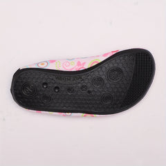 Cartoon Floral Barefoot Water Shoes for Girls | Quick Dry Lightweight Water Sock