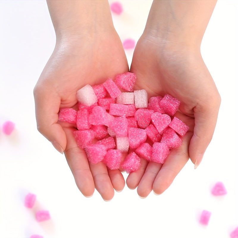 60pcs Heart-shaped Filling Material Pearl Cotton Lining