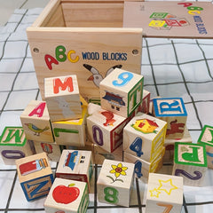 Wooden Blocks Set Educational Puzzle Toy for Kids