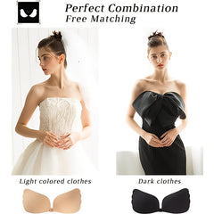 Wing Shape Push Up Bra For Strapless Dresses