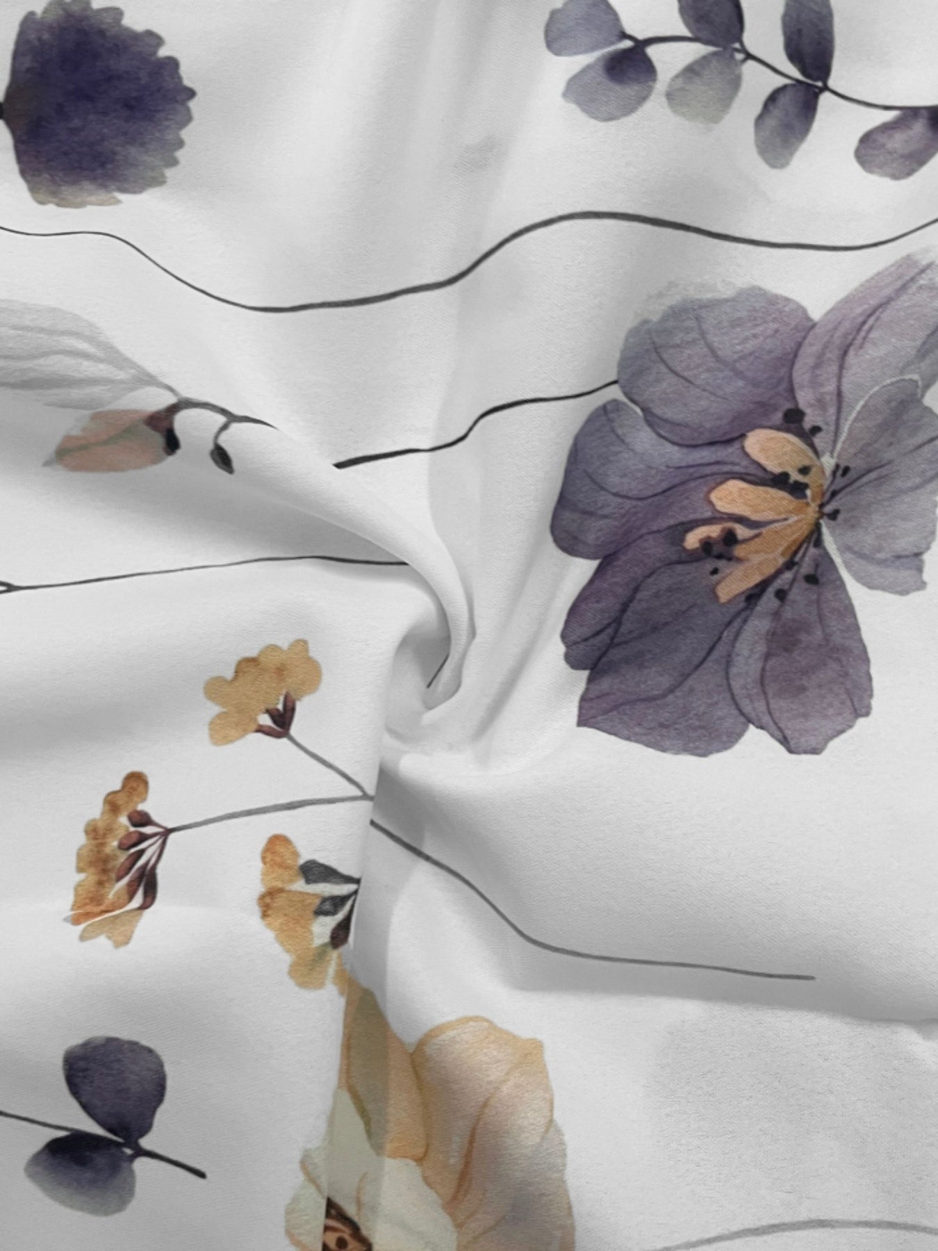 Floral Print Long Sleeve Blouse Plus Size