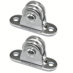 2pcs Small Pulley Block Silent Pulley Wheel Heavy Duty Fixed Pullies