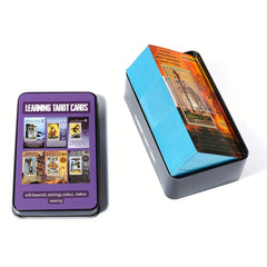 Gilded Edge Tarot Deck & Tin Box Board Game Set