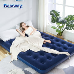 Soft Air Mattress Flocked Tent Moisture Pad Portable Air Bed For Travel