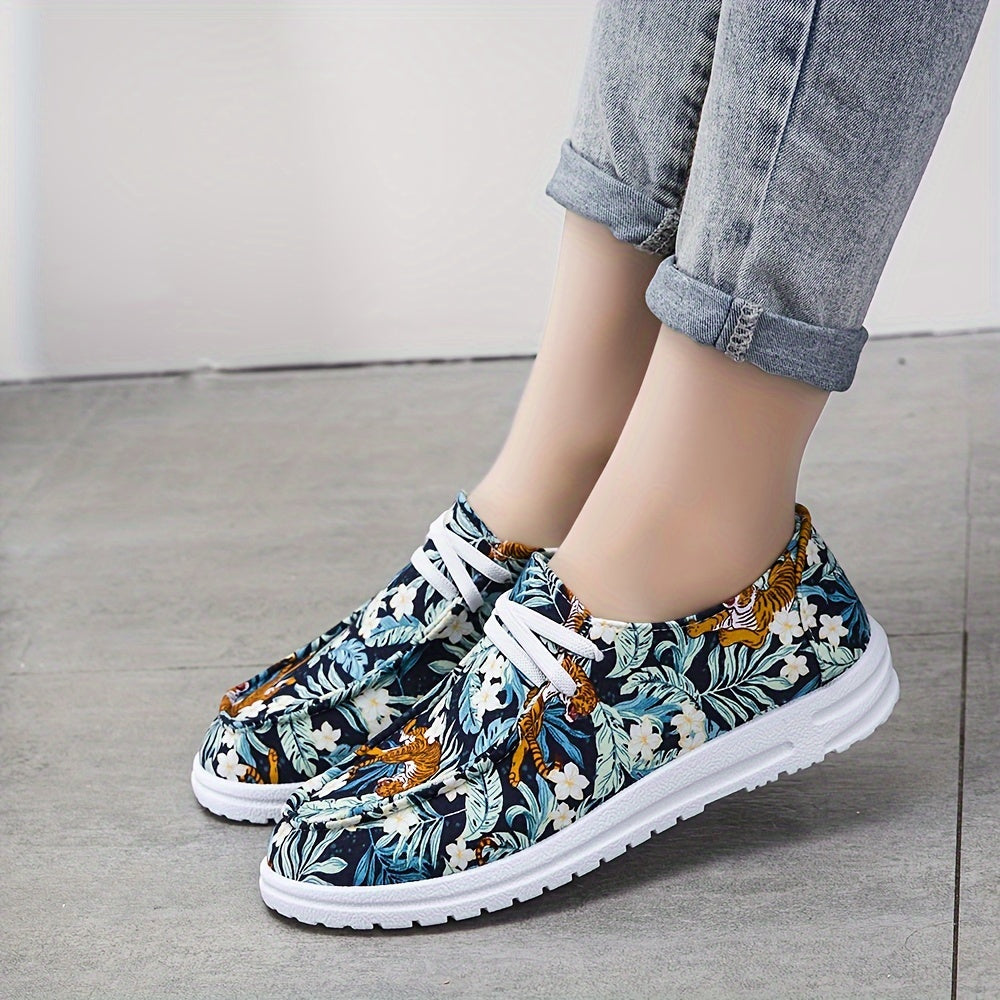 Lightweight Planet Print Skate Shoes Outdoor Sneakers