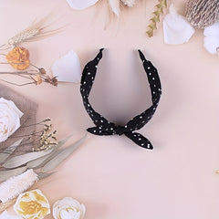 Dots Knotted Hair Pin Print Bow Hair Band Hair Accessories For Girls Women