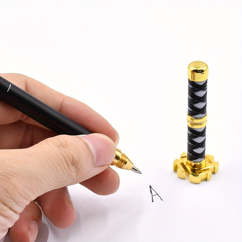 Samurai Metal Gel Pen Drifting Universal Cartoon Decompressing Pen