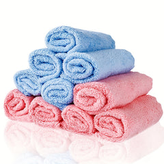 20pcs Microfiber Coral Fleece Washcloths 24.89x24.89 cm