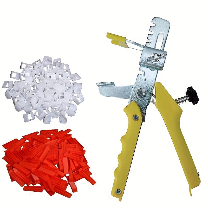 Tile Leveling System 300Pcs Clips 100Pcs Wedges Pliers Set