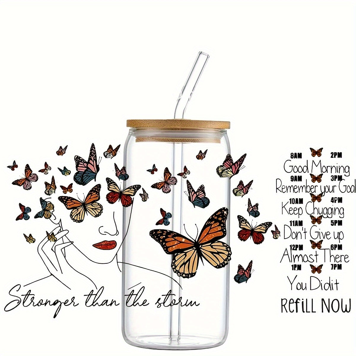 DIY Gift Packaging UV Cup Transfer Sticker 16oz