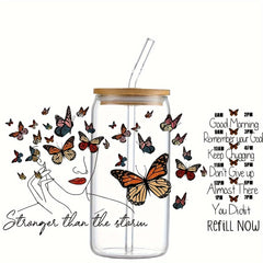 DIY Gift Packaging UV Cup Transfer Sticker 16oz