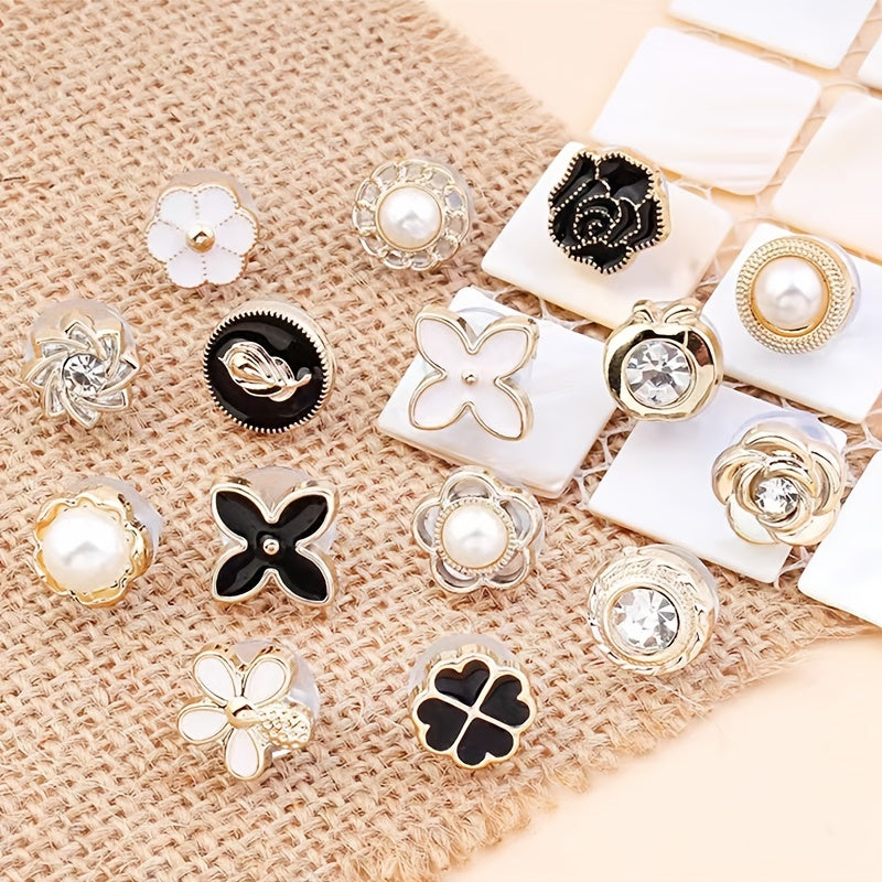 10pcs Anti-walking Buckle Shirt Collar Fixed Brooch Button