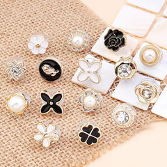 10pcs Anti-walking Buckle Shirt Collar Fixed Brooch Button